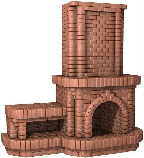 Банная печь кирпичная