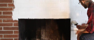 Как покрасить камин
