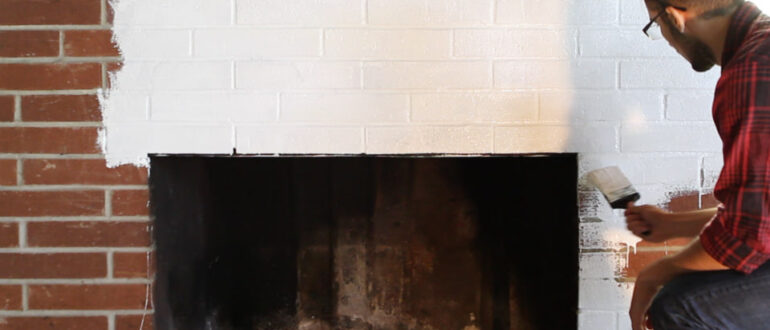 Как покрасить камин