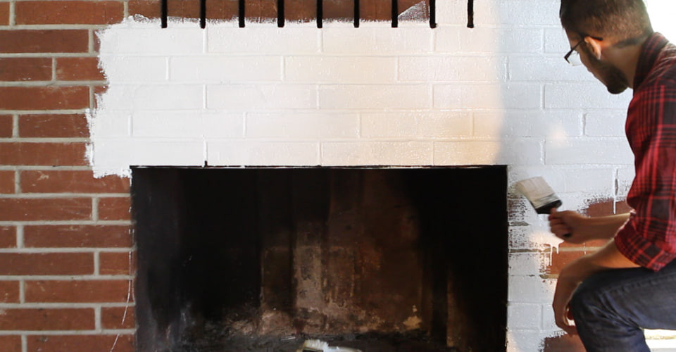 Как покрасить камин