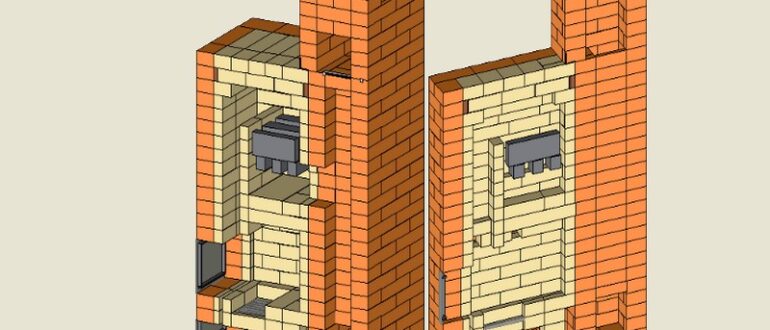 Печь-каменка своими руками чертеж
