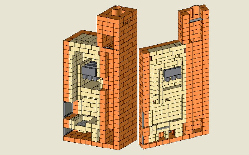 Печь-каменка своими руками схема