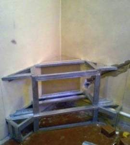 Угловой фальш камин своими руками: как сделать?